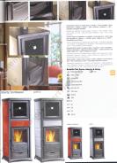 Kaminofen  Rossella Plus Forno Liberty bordeaux